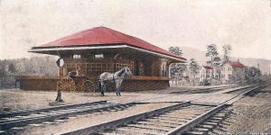 The depot at Brown's Station, one of the communities lost to the Ashokan Reservoir