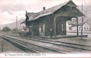 View of original Mt. Pleasant depot--what you see today is a reconstruction